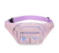 Riñoneras Hombre Hot Stamping Letters Outdoor Running Chest Bag Sport Waist Bags Multifunctional Women Waterproof Crossbody Shoulder(Purple)