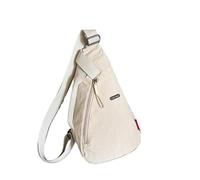 Riñoneras Hombre Sporty Crossbody Bag Unisex Lightweight Waist Pack Single Shoulder Sling For Men and Women(Beige)