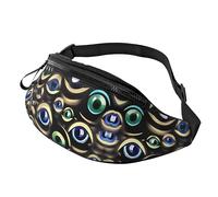 Riñoneras para hombres y mujeres, paquete de correa de moda con cinturón ajustable para viajes, deportes, correr. Estampado de muchas patatas, Muchos ojos malvados, Talla única