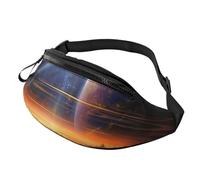 Riñoneras para Mujer, Bolso Bandolera Grande, Moderno Bolso de Pecho, diseño de paisajes del Universo, para Viajes, diseño de Nave Espacial OVNI, Talla única