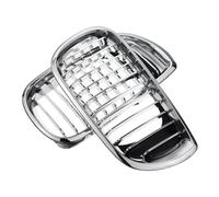 Riñones doble pu Para BMW E46 2002-2005 Par De Parrillas Cromadas Capó Delantero Central Tipo Riñón Parrilla del parachoques delantero(All Chrome)