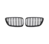 Riñones doble puente negro Para BMW Serie 2 F22 F23 F87 2014-2018 Rejilla De Riñón Parachoques Delantero Admisión Aire Carreras(Glossy Black)