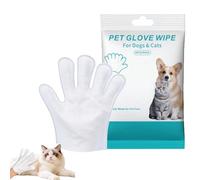 Rinse-Free Dog Shampoo Mitts for Dogs，Pet Cleaning Glove Wipes，No-Rinse Deodorizing Dog Glove Wipes，6 Packs Lightweight Portable for Walking Daily Care Travel Wiping The Paws And Body (1pack-6pcs)