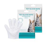 Rinse-Free Dog Shampoo Mitts for Dogs，Pet Cleaning Glove Wipes，No-Rinse Deodorizing Dog Glove Wipes，6 Packs Lightweight Portable for Walking Daily Care Travel Wiping The Paws And Body (2pack-12pcs)