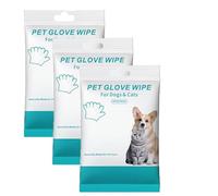 Rinse-Free Dog Shampoo Mitts for Dogs，Pet Cleaning Glove Wipes，No-Rinse Deodorizing Dog Glove Wipes，6 Packs Lightweight Portable for Walking Daily Care Travel Wiping The Paws And Body (3pack-18pcs)
