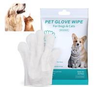 Rinse-Free Dog Shampoo Mitts,Hypoallergenic Cleaning Gloves for Pets,Waterless Bath & Paw Wipes for Dogs & Cats,Gentle Deodorizing & Cleansing for Puppy & Kitten (1)