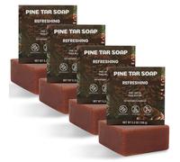 Rinse & Robust 4 piezas Jabones Gel de Ducha Cosméticos Naturales Piezas de Jabón Natural Piezas para Hombres Jabones para Limpiar Cuerpo y Manos