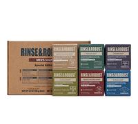 Rinse & Robust e Jabones naturales para hombres, 6 unidades de jabón de baño hecho a mano, juego de jabón hidratante y exfoliante para hombres Body&Hand