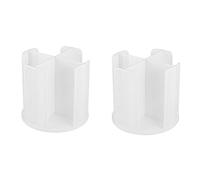 Rinteea Dispensador de Tazas de Café Soporte de Tapa y de Papel Giratorio de 360 Grados Organizador de Tapa de de PláStico de 4 Compartimentos para Cocina A