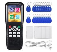 Rinteea Duplicadora de identificación RFID, función de decodificación, tarjeta inteligente, máquina de llaves, fotocopiadora RFID NFC, lector de identificación, quemador T557 125 khz, tarjeta H-ID