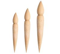 Rinteea Herramienta de Perforación de Madera para Dar Forma Picos Teteras Cerámica para Todas Las Edades, 3 Piezas de Herramientas de Arcilla para Modelar el de la Tetera de Cerámica