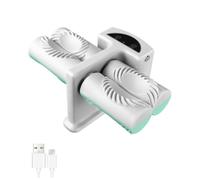 Rinteea Molde Automático para Bolas de Masa, Máquina Eléctrica Doble Cabezal para Hacer Bolas Masa, Prensado para el Hogar, Máquina para Hacer Piel de Ravioles y Bolas de Masa para Cocina