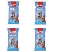 Rinti Bitties Puppy - Pollo & Ternera | Paquete de 4 | 4 x 75 g | Suplemento alimenticio para Cachorros en Crecimiento | con Omega 3 para el Desarrollo Cerebral | Sin azúcar & Soja