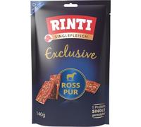 RINTI - Carne única Exclusiva | Comida húmeda con 100% Ross para Perros sensibles y Adultos. Alimento Completo en Lata sin Cereales ni aditivos Artificiales, 9 x 140 g Ross Pur