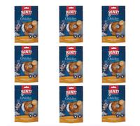 Rinti Chicko Maxi Aros masticables | Paquete de 9 | 9 x 150 g | En Piel de Res Resistente Cubierta de Carne de Pollo | Partículas limpiadoras a Base de minerales | Resealable
