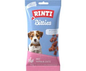 Rinti Extra Bitties Puppy Pollo y Pato, 8 Unidades (8 x 75 g)