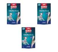 Rinti Extra Chicko Dent Medium Sticks para Masticar con Filete de Pato | Paquete Triple | 3 x 150 g | Suplemento alimenticio para Perros | Tiras masticables para el Cuidado Dental