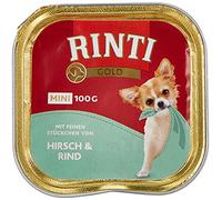 Rinti Gold Mini Ciervo y Vacuno, 16 Unidades (16 x 100 g)