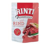 RINTI Kennerfleisch Rind | 10 x 400 g | Alimento Completo para Perros Adultos en Bolsa Fresca | Alimento sin Cereales con Alto Contenido de Carne | para Regular la digestión