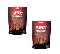Rinti Singlefleisch Exclusive Avestruz Puro | Paquete Doble | 2 x 50 g | Snack de recompensa para Perros Adultos | para Perros sensibles con alergias o intolerancias | Fácil de digerir