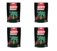 RINTI Singlefleisch Exclusive Snack Ciervo Puro | Paquete de 4 | 4 x 50 g | Complemento alimenticio para Perros Adultos |Exclusivamente Ciervo para Perros sensibles con alergias