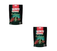 RINTI Singlefleisch Exclusive Snack Ciervo Puro | Paquete de 4 | 4 x 50 g | Complemento alimenticio para Perros Adultos |Exclusivamente Ciervo para Perros sensibles con alergias