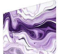 Río Alfombrilla Ratón XXL 30x25 cm Mouse Pad Grande Gaming Púrpura Alfombrilla Escritorio Antideslizante, Protector de Mesa para Ordenador y Teclado, Bordes Cosidos, Accesorios Oficina, Regalo W6-543