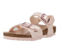 RIO (BIRKO-FLOR KIDS) - Sandalo da bambina Birkenstock con due fasce e cinturini regolabili 29/PINK CLAY-N