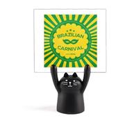 Rio Brazil Carnival Passion Memo Holder Cartoon Black Cat Stand Decoración
