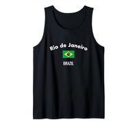 Rio de Janeiro Brazil Brasil Bandera Brasileño Camiseta sin Mangas