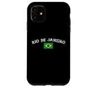 Rio de Janeiro Brazil Vintage Brasil Bandera Brasileño Carcasa para iPhone 11