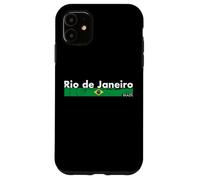 Rio de Janeiro Brazil Vintage Brasil Bandera Brasileño Carcasa para iPhone 11