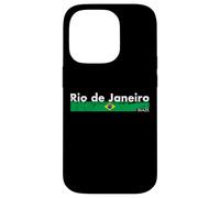 Rio de Janeiro Brazil Vintage Brasil Bandera Brasileño Carcasa para iPhone 14 Pro