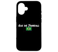 Rio de Janeiro Brazil Vintage Brasil Bandera Brasileño Carcasa para iPhone 16
