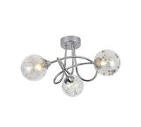 RIO DE JANEIRO Lampara 3xg9 Cromo 21x37x37 Cm