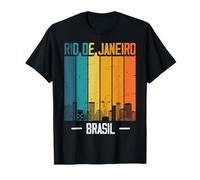 Río de Janeiro Retro Vintage Puesta de sol horizonte Río de Janeiro Camiseta