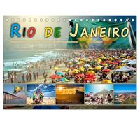 Rio de Janeiro, Stadt des Sonnenscheins (Tischkalender 2026 DIN A5 quer), CALVENDO Monatskalender: Eine Reise in die Stadt der vielen Gesichter, Rio de Janeiro.