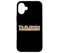 Rio de Janeiro Vintage Brazil Brasil Retro Brasileño Carcasa para iPhone 16 Plus
