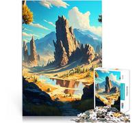 Río del Desierto Rompecabezas para Adolescentes 1000 Piezas Desafiante de completar, Pero Divertido y Gracioso. Mejorar el Amor Entre Parejas 38x26cm