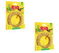 Rio Happy Ring para periquitos y Aves exóticas | Paquete Doble | 2 x 80 g | Snack complementario | para Entretenimiento y fomento del Comportamiento Natural
