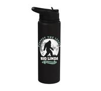 Rio Linda California Bigfoot Night Walk Retro Stainless Steel Insulated Water Bottle