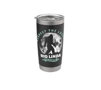 Rio Linda California Bigfoot Night Walk Retro Vaso térmico de acero inoxidable de doble pared