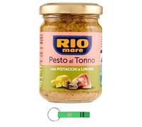 Rio Mare Pesto al Tonno con Pistacchi e Limone, salsa de cocina con pistachos y limón, 24 unidades