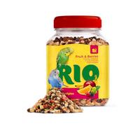 RIO Periquitos Mezcla de Frutas y Bayas | 180 g | Snack para Periquitos | con Pasas y Manzana