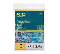 Rio Powerflex - Lote de 6 plomos de Pesca con Mosca de Trucha, 9 pies, 9ft - 0X - 6 Pack