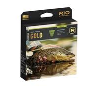RIO PRODUCTS Elite Gold - Línea de mosca fácil de lanzar desde la talla 2 a la 22, línea de mosca completa definitiva con rendimiento ultra resbaladizo, musgo/dorado/gris, 90 pies, WF4F