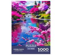 Río Sakura Puzle 1000 Piezas - Ideal para Regalar, Impresión Sin Reflejos, Juego De Mesa, Póster, 38x26cm/1000pcs