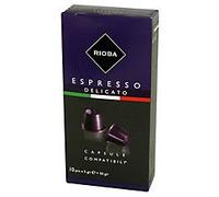 RIOBA Café en cápsulas VARIOS GUSTOS 10+1 (RIOBA Café en cápsulas delicato 10+1 unidades)