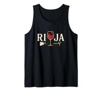 Rioja Wine Lovers Spanish Vino Tinto - Diseño de Vidrio Rojo Camiseta sin Mangas