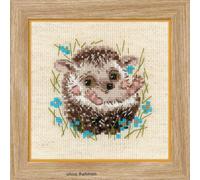 Riolis 1753 - Kit para punto de cruz (algodón, 1313 cm), diseño de erizo